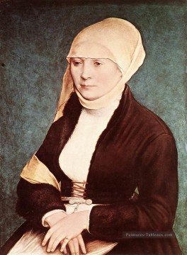 Portrait des artistes Femme Renaissance Hans Holbein le Jeune Peinture à l'huile